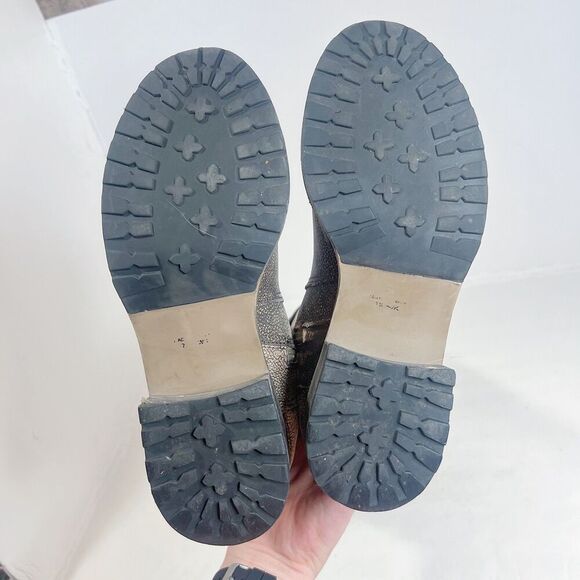 Matisse Roady Distressed Leather Moto Boot Taupe Brown Western Grunge Size 7.5 W - Picture 3 of 8